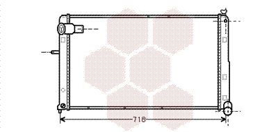 VAN WEZEL Radiaator,mootorijahutus 09002074